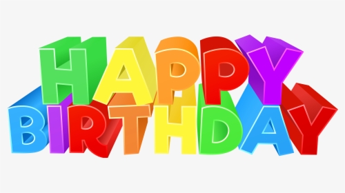 Clip Art Colorful Clip Art Image - Transparent Happy Birthday Text, HD Png Download, Transparent PNG