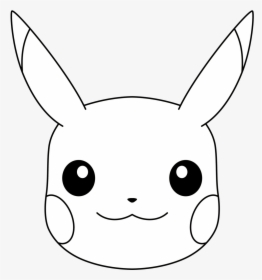 Pikachu Face Coloring Page, HD Png Download, Transparent PNG