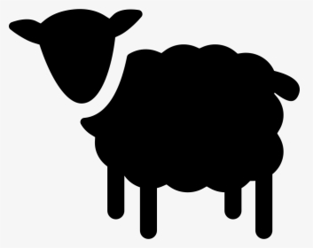 Sheep Silhouette - Black Sheep Shadow, HD Png Download, Transparent PNG