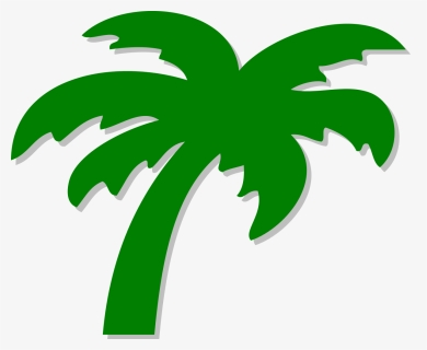 Palm Tree Clip Art Free Clipart Images - Green Palm Tree Clipart, HD Png Download, Transparent PNG