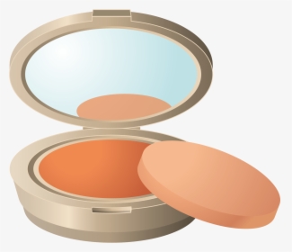 Makeup Mirror - Makeup Powder Clipart, HD Png Download, Transparent PNG