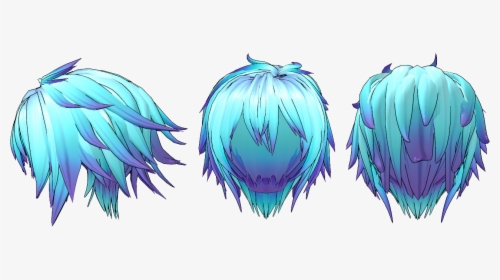 Male Anime Hair Back, HD Png Download, Transparent PNG