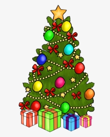 German Christmas Tree Clipart Png - Christmas Tree Decorated Clipart, Transparent Png, Transparent PNG