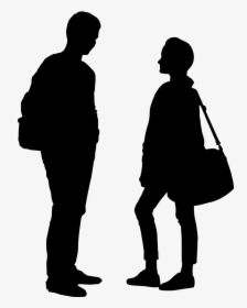 Silhouette Png Download - People Talking Silhouette Png, Transparent Png, Transparent PNG