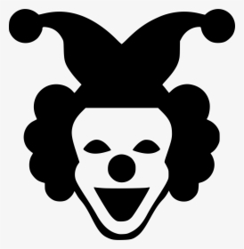 Joker Face Smile Hero Smiley - Joker Clipart Black And White, HD Png Download, Transparent PNG