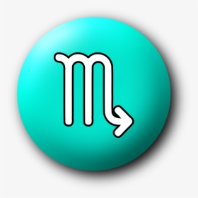 Turquoise,symbol,logo - Transparent Background Zodiac Sign Scorpio Symbol, HD Png Download, Transparent PNG