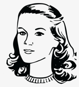 28 Collection Of Lady Clipart Black And White Png - Woman Black And White Clipart, Transparent Png, Transparent PNG
