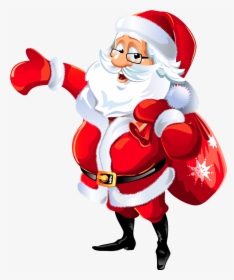 Santa Claus Hello Clip Arts - Merry Christmas Santa Png, Transparent Png, Transparent PNG