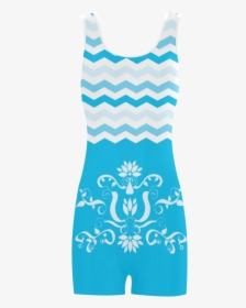 Blue Chevron Pattern Zig Zag Classic One Piece Swimwear - Active Tank, HD Png Download, Transparent PNG