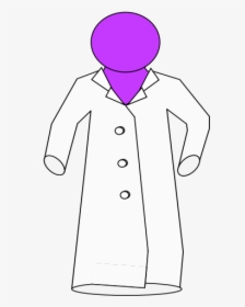 Violet,clothing,standing - Lab Coat Stick Figure, HD Png Download, Transparent PNG