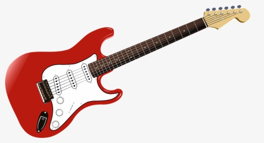 Red Electric Guitar Drawing, HD Png Download, Transparent PNG