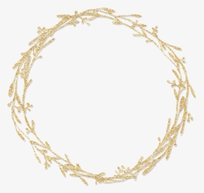 Branches Glitter Gold Wreath Frame Freetoedit - Free Twig Wreath Clipart, HD Png Download, Transparent PNG
