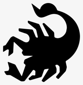 Scorpio Black Shape Symbol - Emblem, HD Png Download, Transparent PNG