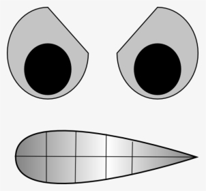 Angry Eyes And Mouth Clipart , Png Download - Eyes And A Mouth, Transparent Png, Transparent PNG