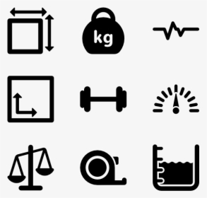 Icons Free Measurement - Unit Of Measure Icon, HD Png Download, Transparent PNG