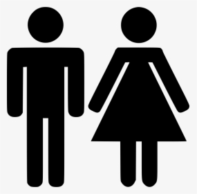 Transparent Couple Png - Men Women Icon Black, Png Download, Transparent PNG