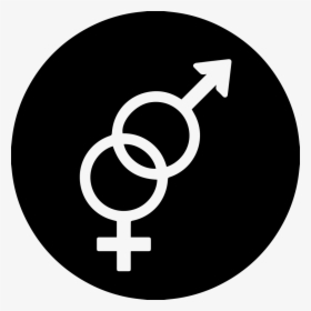 Men And Women Fill - Google Plus Round Logo Black, HD Png Download, Transparent PNG