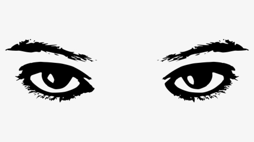 Man Eyebrows Clipart Transparent - Eyes Clip Art, HD Png Download, Transparent PNG