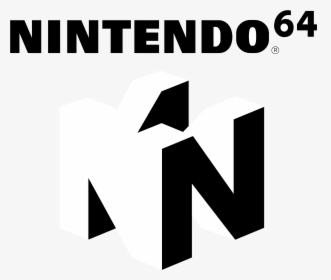 Nintendo 64 Logo Black And White - Nintendo 64 Logo Black, HD Png Download, Transparent PNG