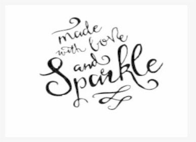 Made With Love And Sparkle - Calligraphy, HD Png Download, Transparent PNG
