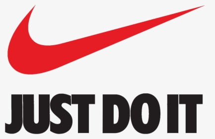 Just Do It Nike Swoosh Logo Brand - Nike Logo Just Do It Red, HD Png Download, Transparent PNG