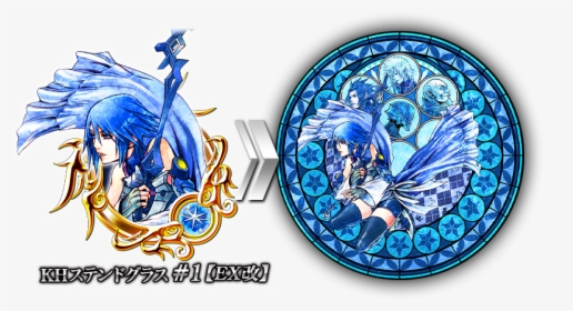 Kingdom Hearts Union X Stained Glass, HD Png Download, Transparent PNG