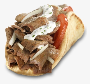 Transparent Gyro Png - Gyro Sandwich With Fries, Png Download, Transparent PNG
