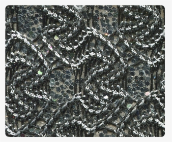 46 Black White Knitted Silver Sparkle -stiletto - Motif, HD Png Download, Transparent PNG