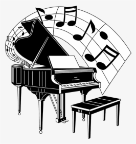 Musical Notes Music Notes Clip Art Music 3 5 Phyllis - Piano And Music Notes, HD Png Download, Transparent PNG
