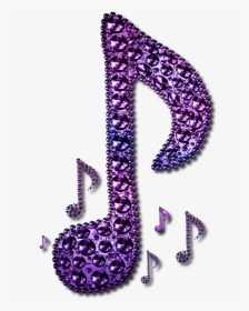 Purple Musical Notes, HD Png Download, Transparent PNG