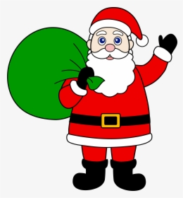 Santa Claus With Sack Of Gifts, HD Png Download, Transparent PNG