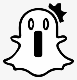 Ghost Clipart Snap - Snapchat Ghost Transparent Background, HD Png Download, Transparent PNG