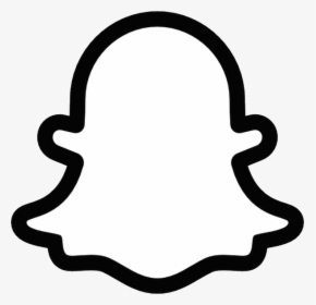Snapchat Logo Png - Snapchat Ghost Outline, Transparent Png, Transparent PNG