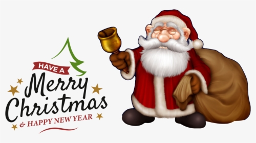 Transparent Cartoon Santa Png - Christmas Wallpaper On Site, Png Download, Transparent PNG