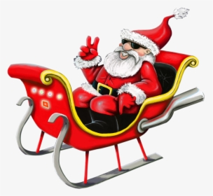 Download Santa Claus Png Transparent Images Transparent - Santa And His Slay, Png Download, Transparent PNG