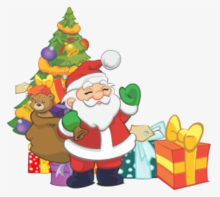 Christmas Santa - Christmas With Santa Clipart, HD Png Download, Transparent PNG