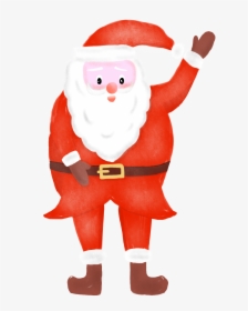 Cartoon Simple Christmas Santa Png And Psd - Christmas Day, Transparent Png, Transparent PNG