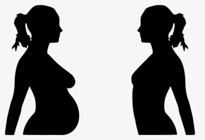 Transparent Baby In Womb Png - Pregnant And Non Pregnant, Png Download, Transparent PNG