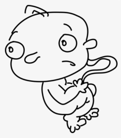 Baby, Fetus, Scare, Surprise, Surprised, Birth - Drawing, HD Png Download, Transparent PNG