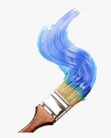 #paint #paintbrush #painting #blue #blueaesthetic #aesthetic - Paint Brush Clip Art Transparent, HD Png Download, Transparent PNG