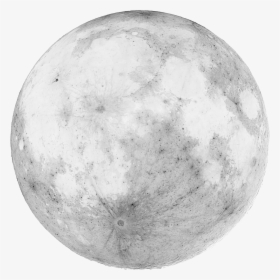 Full Moon White Background- - Moon White Background, HD Png Download, Transparent PNG