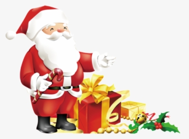 Vector Santa Background - Christmas, HD Png Download, Transparent PNG