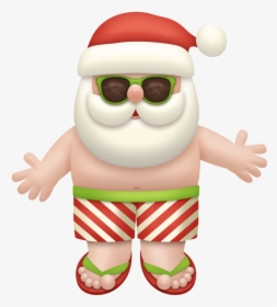 Noel Png Pinterest Christmas - Santa Claus Summer Png, Transparent Png, Transparent PNG