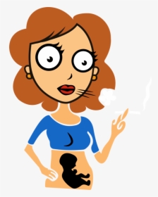 Pregnant Clipart Pregnant Stomach - Pregnant Women Smoking Clipart, HD Png Download, Transparent PNG