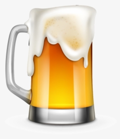 Realistic Beer Vector Cartoon Illustration Download - Cartoon Beer Glass Transparent, HD Png Download, Transparent PNG
