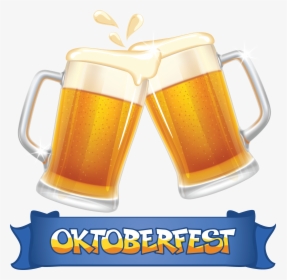 Blue Oktoberfest And Beer Beers Glassware Banner Clipart - Oktoberfest Beer Stein Logo, HD Png Download, Transparent PNG