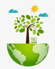 Nature Environmentally Friendly Ecology Illustration - Love Nature Vector, HD Png Download, Transparent PNG