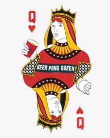 Transparent Cartoon Beer Png - Queen Of Diamonds Vector, Png Download, Transparent PNG
