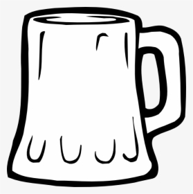 Beer Mug Black And White Svg Clip Arts - Empty Beer Mug Clip Art, HD Png Download, Transparent PNG
