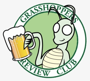 Grasshopper Cartoon With Beer Clipart , Png Download - Drinking Grasshopper Cartoon, Transparent Png, Transparent PNG